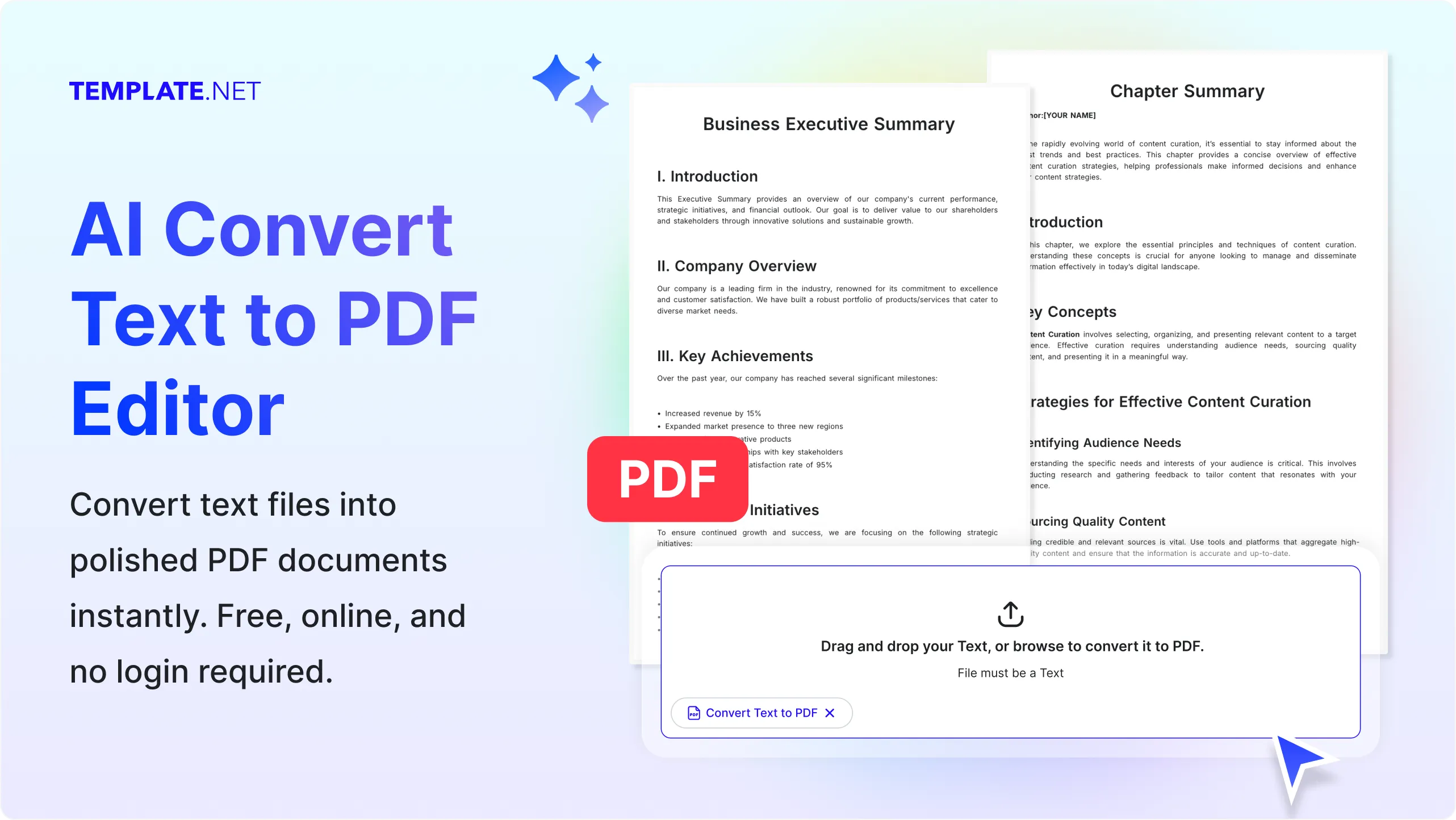Free AI Convert Text to PDF | AI Text to PDF Converter Online